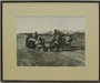 The Group of children  playing in desert.