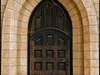 Door. Temple the most Saint Heart Jesus in Tashkent