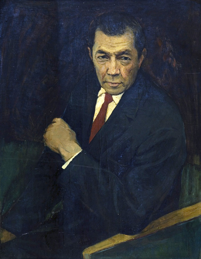 Ахмедов Рахим. Портрет Наби Рахимова. 1958 (ДХВ)