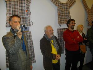 On opening of the exhibition.