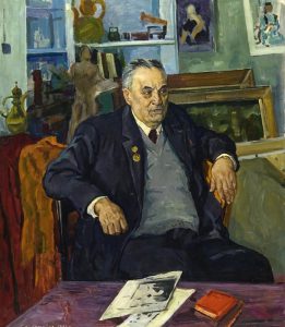 Rahim Akhmedov. Portrait of the artist Hakim Rakhmanov. 1985