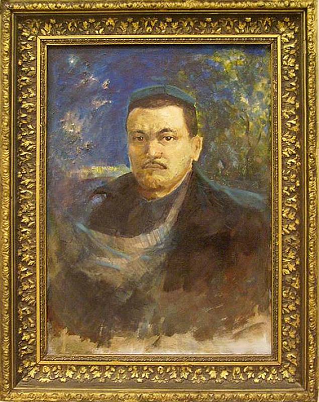 Нигмат Кузыбаев (1929-2004). Портрет писателя Абдуллы Кодири. 1974