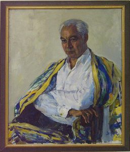 Абдулхак Абдуллаев. Портрет писателя Шухратаю 1971-1972 (ДХВ)