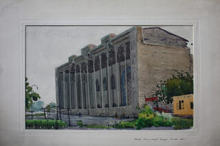 Урумбай-Ахунов.-Мечеть-Бола-хауз.-Бухара.-1965