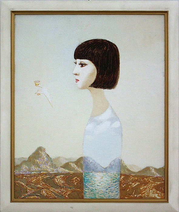 Акмаль Нур. Портрет дочери Мунис. 2002