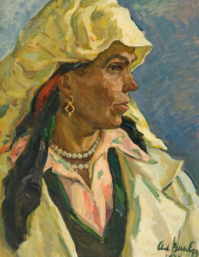 Винер А. «Портрет Алибековой» 80х60 см., х.м., 1978г. 