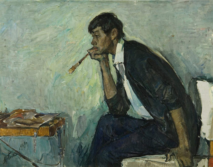 Пак Н. «Портрет сына» х.м., 122х93 см., 1969г.