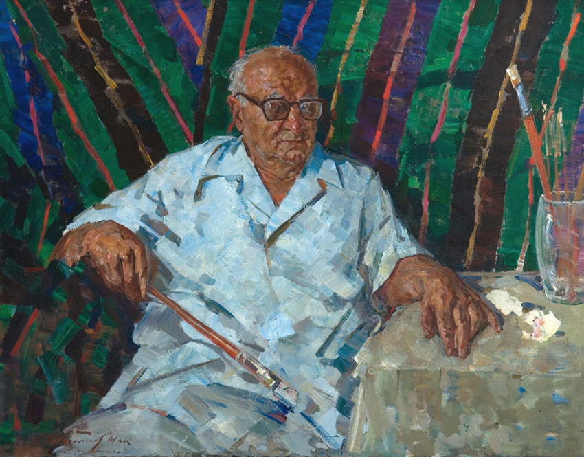 Оганесов Тачат.  Портрет народного художника Татевосьяна. 1961