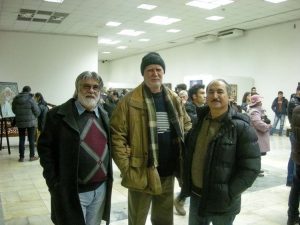 На выставке Яниса — с Вячеслав Ахунов Зелимхан Санджанов, Мухамад Фозили