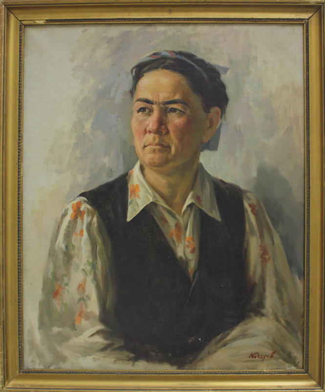Кочетов И. Портрет колхозницы. 1960  (ДХВ)