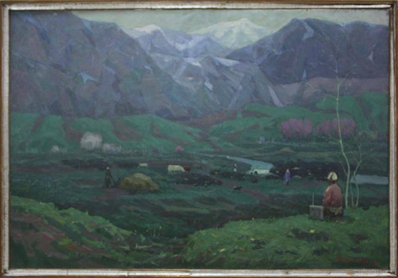 Тимуров Р. Утро в горах. Нур-ата. 1971 (ДХВ)