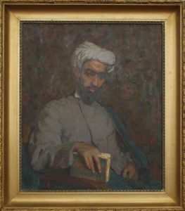 Портрет узбекского поэта З. Фурката. Елизаров Ю. 1959