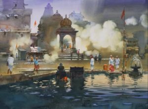 Прафул Савант, «Священное утро на Godha Ghat», Индия