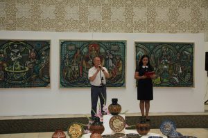 Открытие выставки и юбилейной выставки Народного мастера-гончара Мамажонова Махмуда