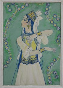 Ахмаров Чингиз. Танцовщица в белом. 1988