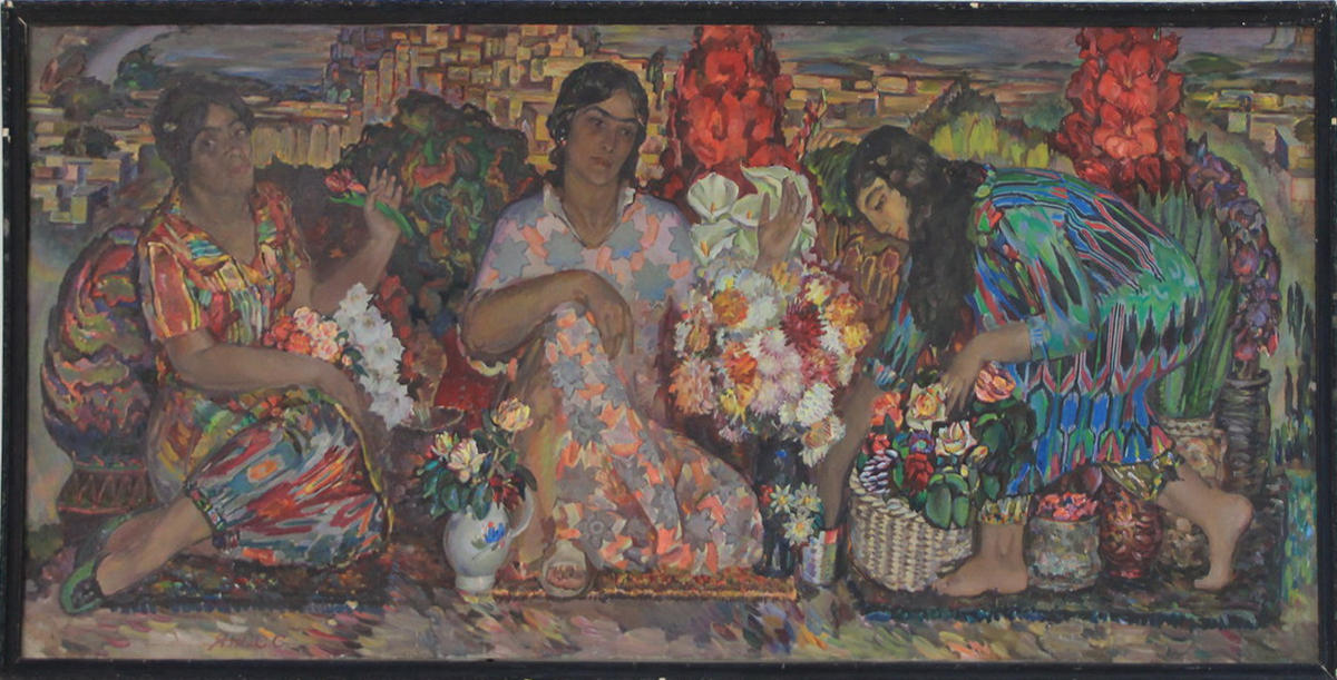 Салпинкиди Янис. Цветочницы. 1980