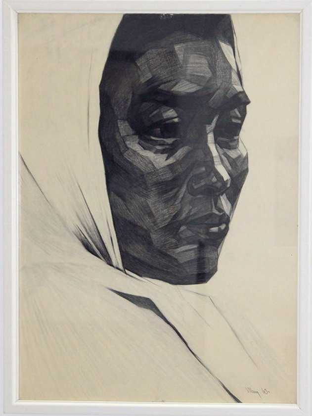 Николай Шин. Портрет жены. 1963.