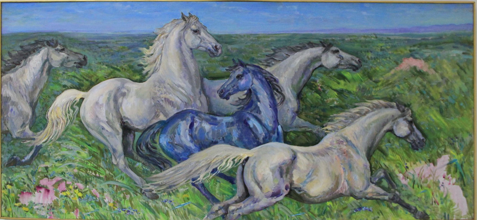 Мельников Е. Белые лошади. 1996