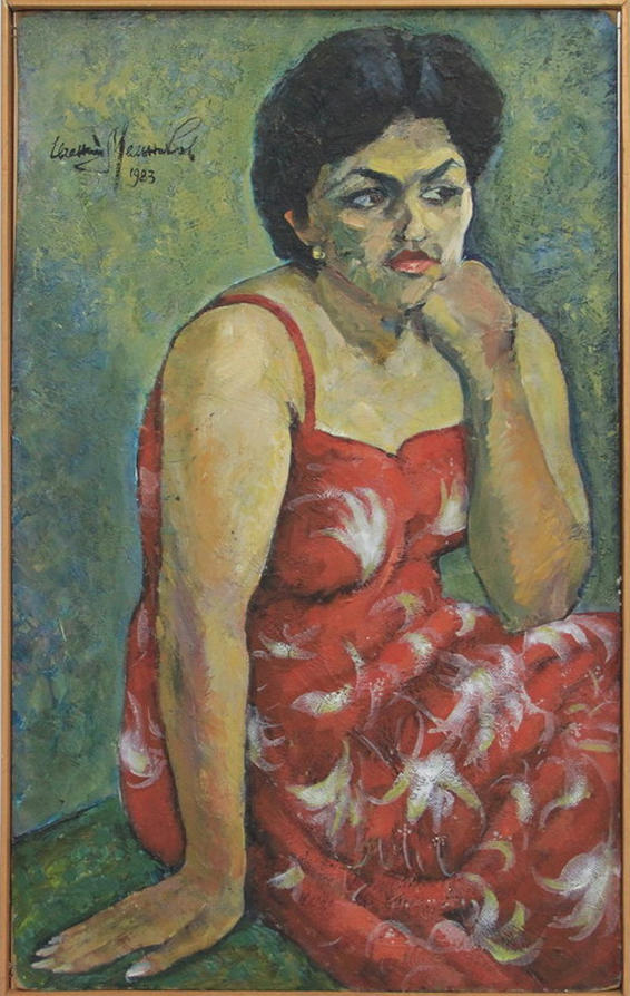 Мельников Евгений. Лола в красном платье. 1983