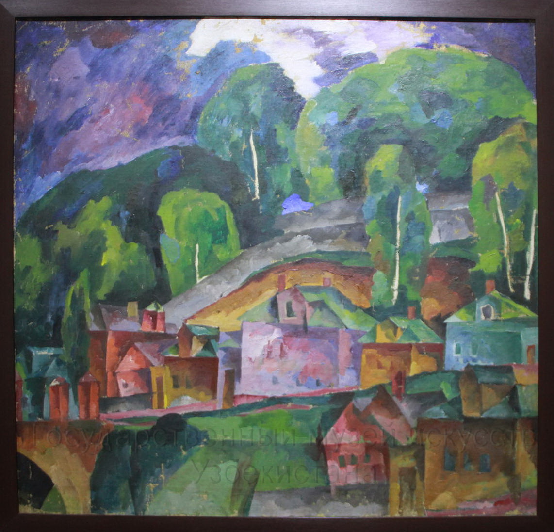 Лентулов А.В. (1882-1943). Пейзаж. Дачи. 1910