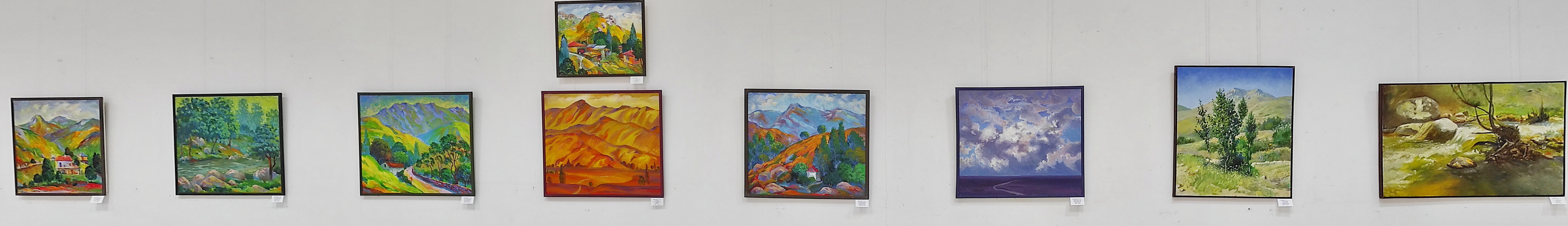 Экспозиция пейзажных картин Самаркандских художников. 2021