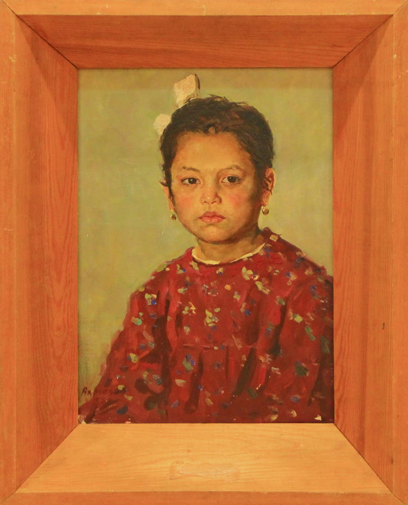 Рахим Ахмедов. Портрет ддевочки. 1979. (частн. кол-я)
