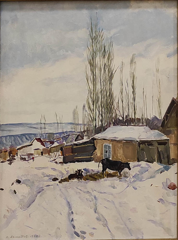 Рахим Ахмедов.Зимний пейзаж. 1975. (ДХВ)