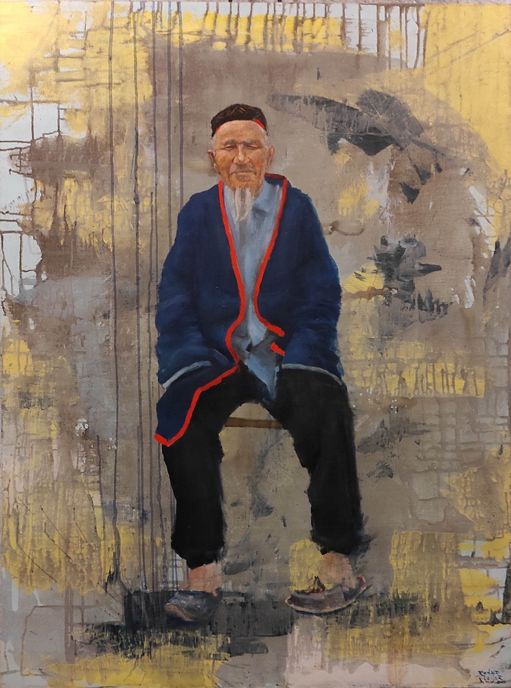 Рональд Кляер. Медитация (Портрет мужчины из Каракалпакистана. 2010 год. фрагмент.jpg