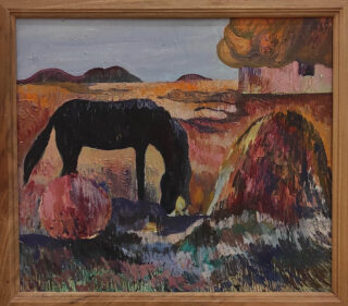 Сапаров У._ Перйзаж с лошадью. 1988