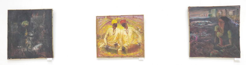 Тура Курязов. Экспозиция картин об Индии. 1987