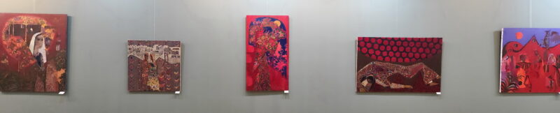 Экспозиция живописных работ. Файзуллы Ахмадалиева