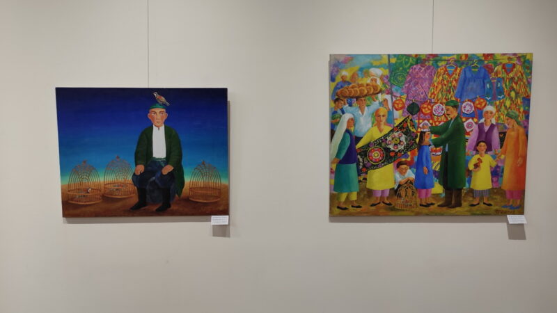 Роза Джангарачева (Киргизстан)._Продавец птиц_ 2017, _Базар_.2018