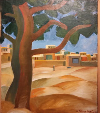 Урал Тансыкбаев. Окраина Самарканда .1936