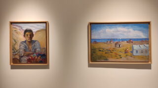 Урал Тансыкбаев. Портрет юноши, 1939, Аральское море. Берег с юртами. 1937