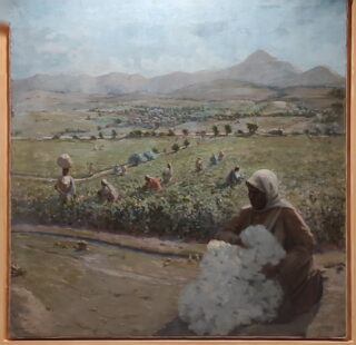 Урал Тансыкбаев. Сбор хлопка 1940