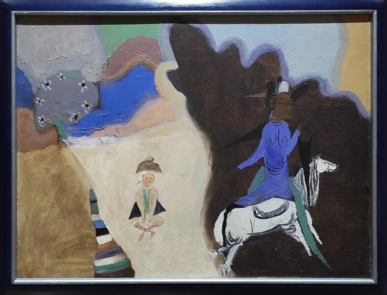 Леким Ибрагимов. Всадница на белом коне. 1992