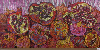 Дилором Мамедова. Гранатовая мандала. 2025